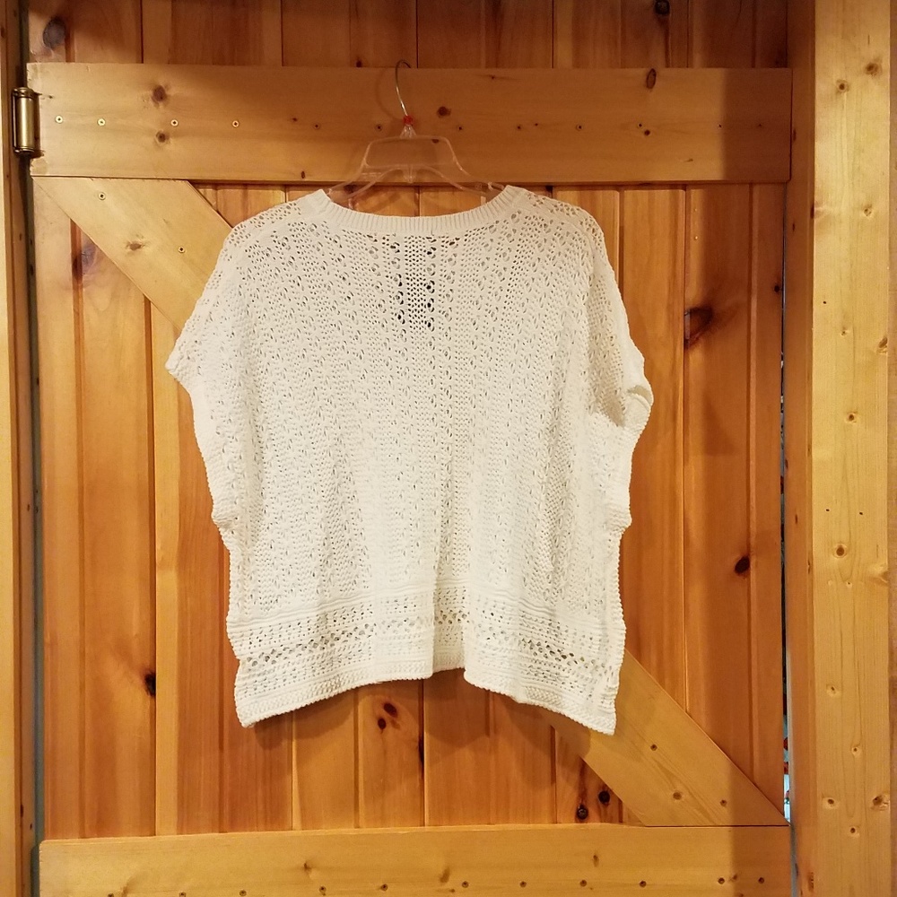 Modcloth White Crochet All Jasmine Top - Picture 2 of 4